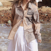 Bonnie Gray - Ginger Brown Journal Shirt