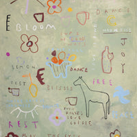 Even Horses Love Coffee Original Artwork